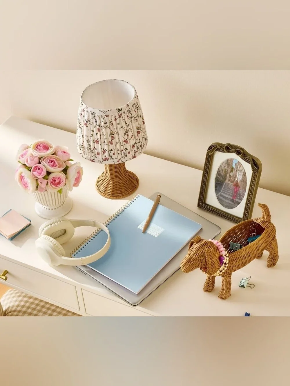 Threshold Rattan Dachshund Pencil Holder